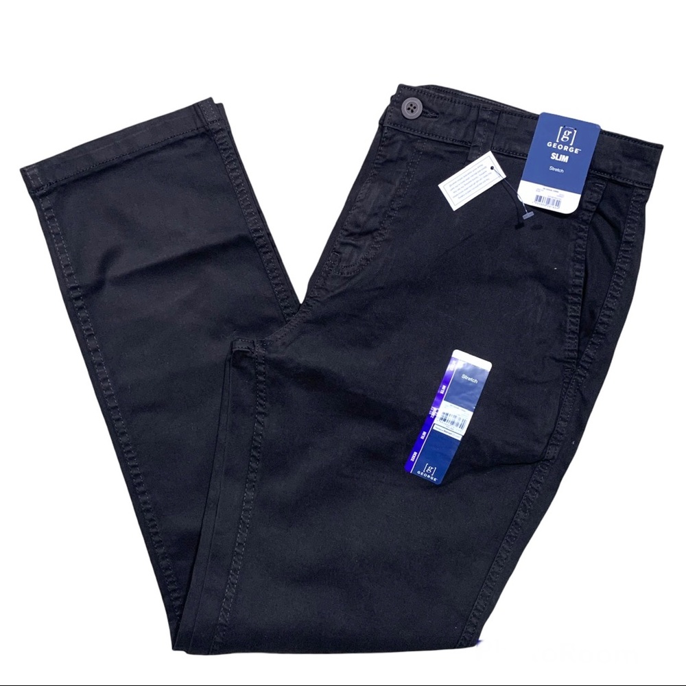 George Men’s Slim Chino Pants 33 X 30 NWT